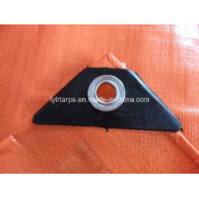 HDPE Coated Tarpaulin Sheet with Black Corners and Aluminium Eyelets